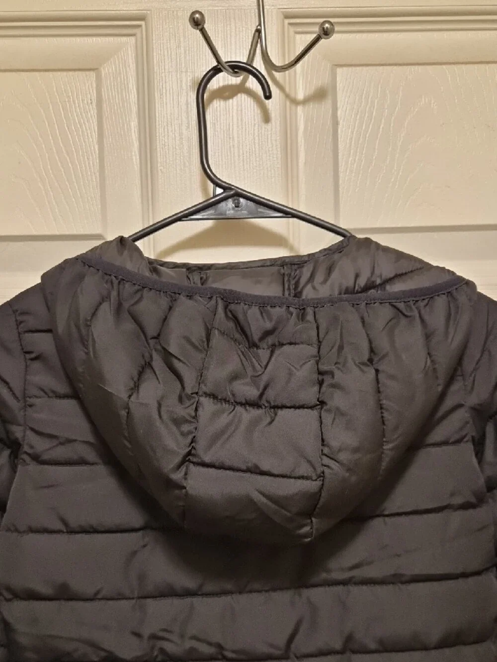 Old Navy Black Quilted Hooded Puffer Jacket for Kids